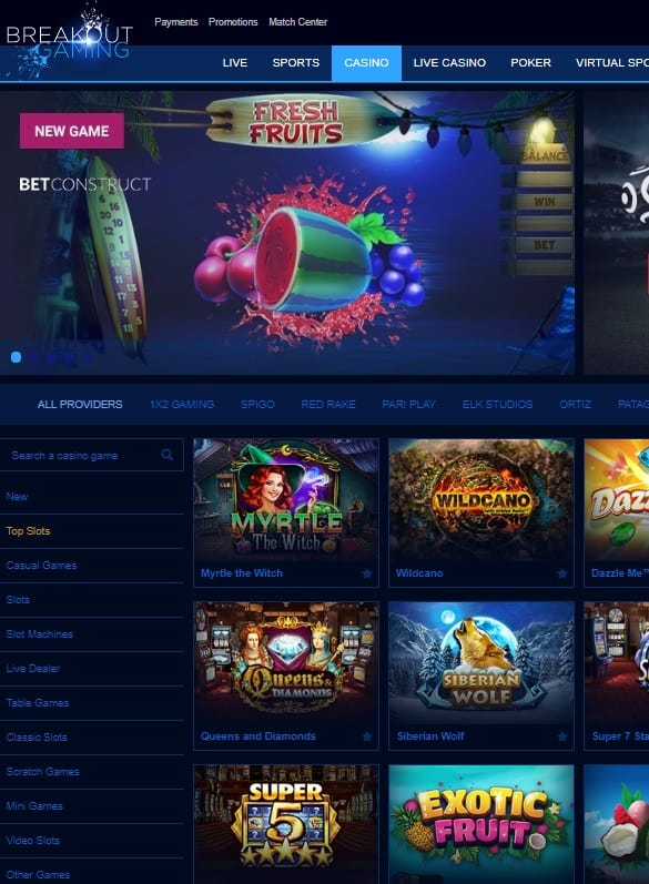 Breakout Casino No Deposit Bonus Codes 2018