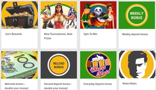 Joe Fortune Casino games