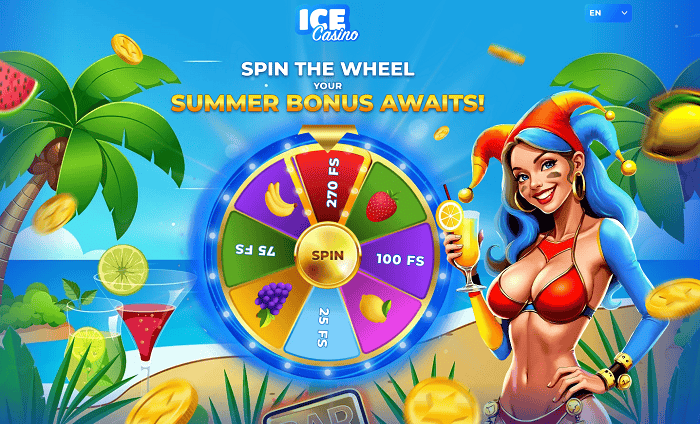 ICE Casino Wheel Of Fortune and Promotions 