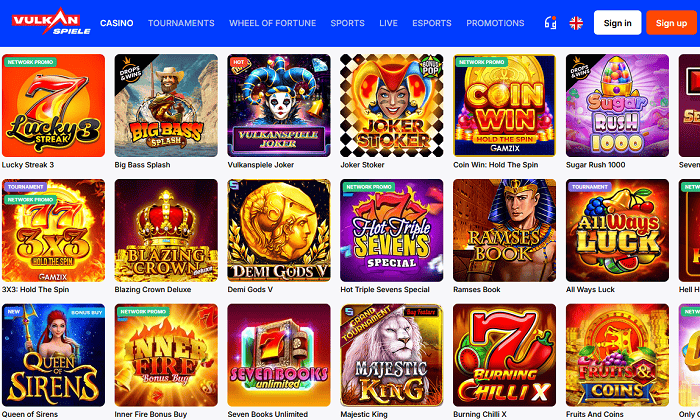 Vulkan Spiele Casino Games and Sportsbook 