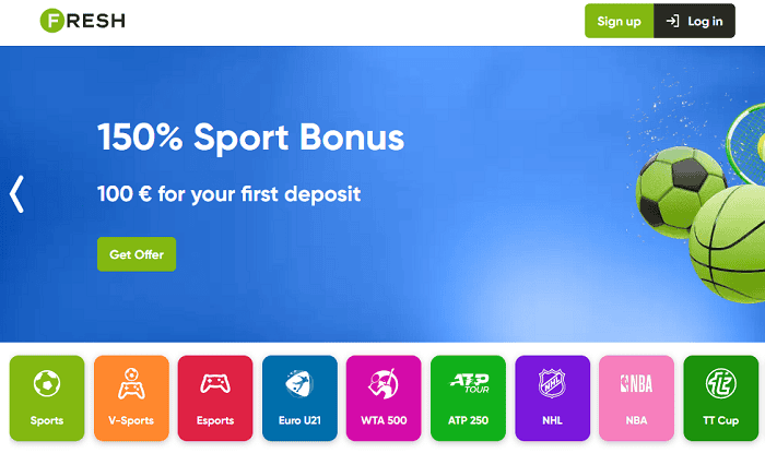 FRESH Casino Sports Betting Bonus 