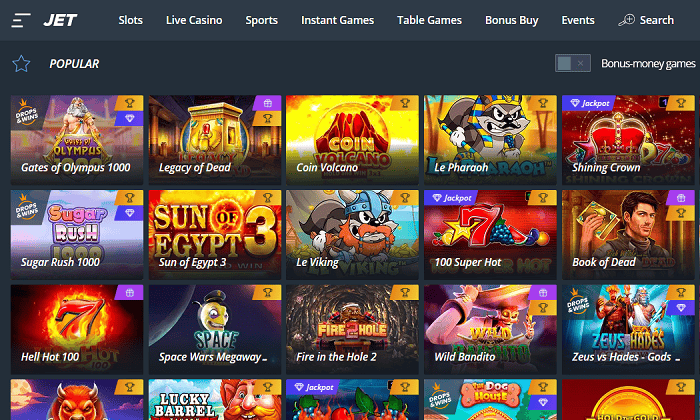 JET Casino Games and Sportsbook 